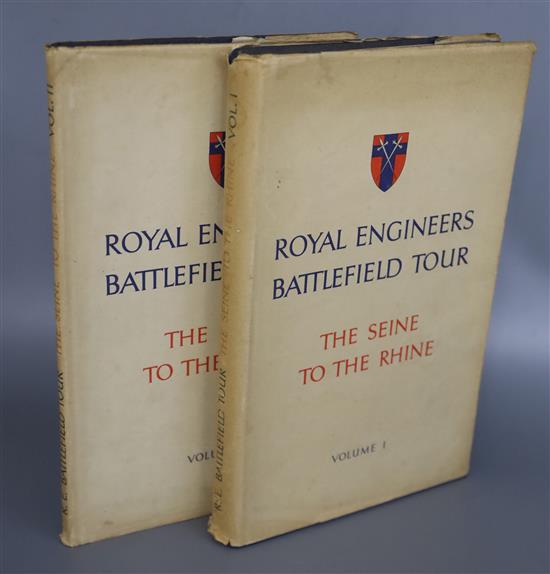 Royal Engineers Battlefield Tour: The Seine to the Rhine, 1st edition, 2 vols, numerous maps and plans, mostly